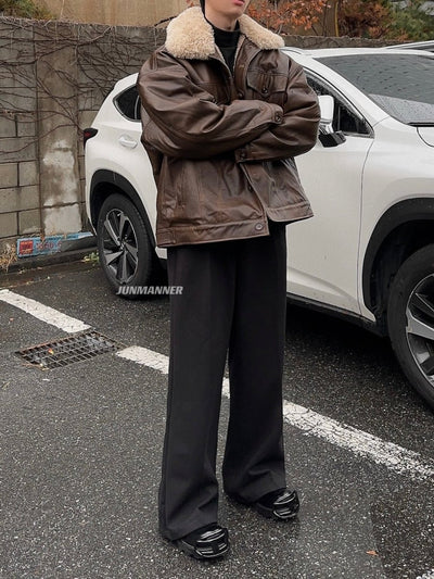 Inner Boa leather jacket or2491 - ORUN