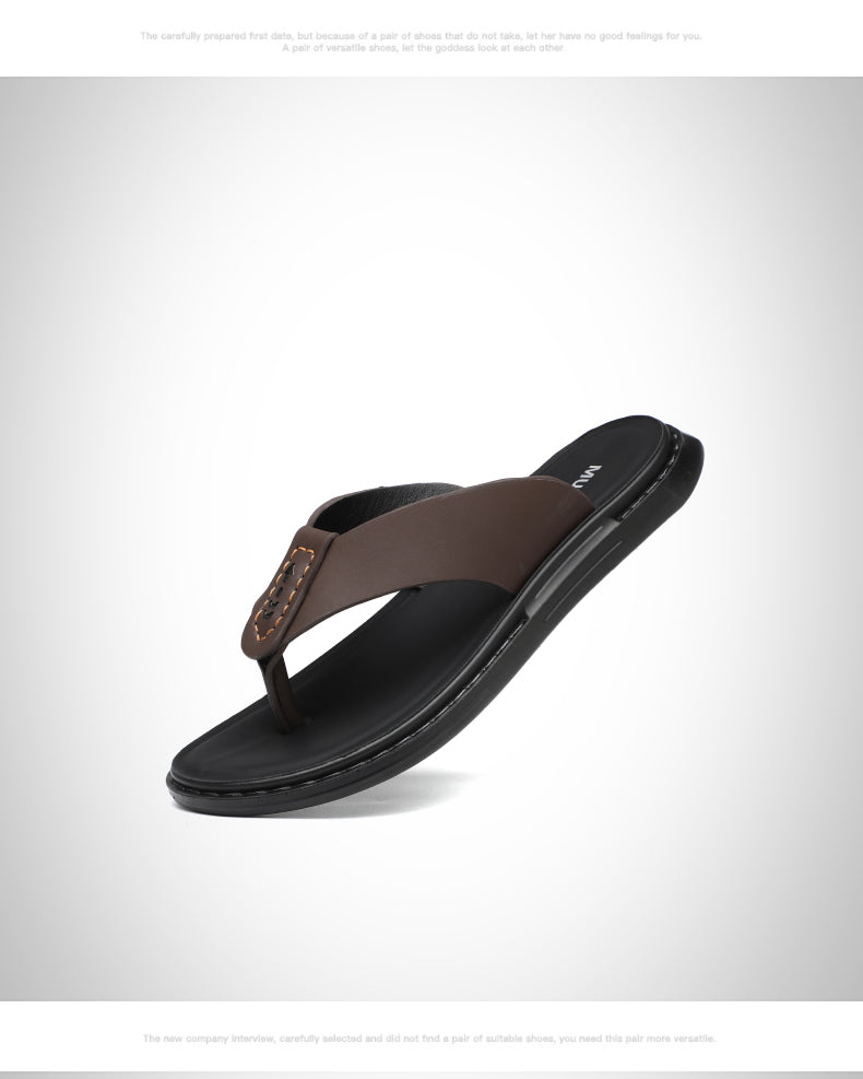 Leather beach sandals or1570 - ORUN