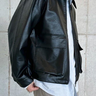 Leather coach jacket or2547 - ORUN