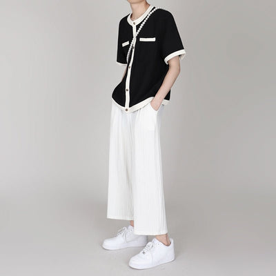 Monotone short sleeve cardigan or1377 - ORUN