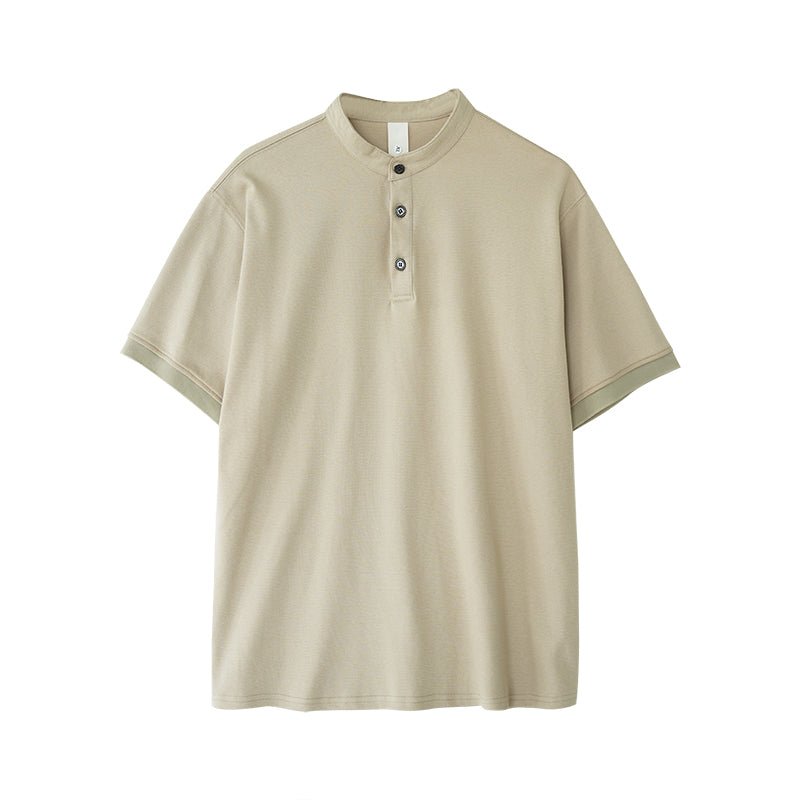 No collar casual polo shirt or1868 - ORUN