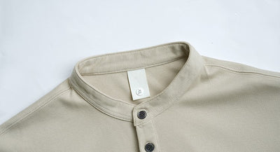 No collar casual polo shirt or1868 - ORUN