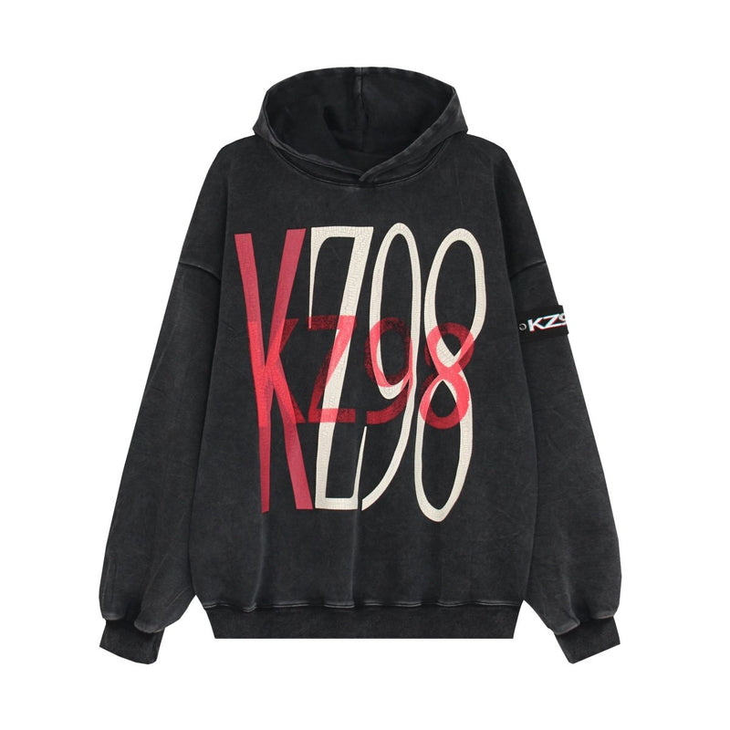 Over -size logo hoodie or2844 - ORUN