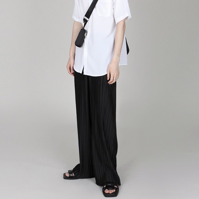 Pleated straight pants or1664 - ORUN