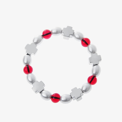 Red and Blue Color Beaded Bracelet　OR2900 - ORUN