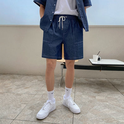 Short -sleeved denim shirt shorts or1647 - ORUN