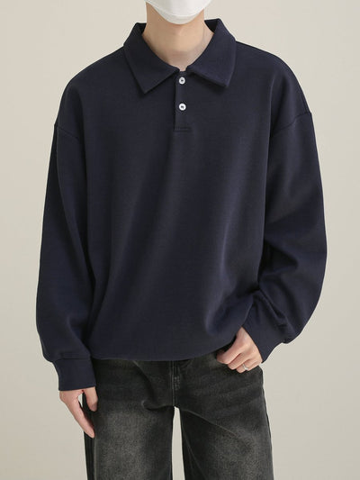 Solid long sleeve polo shirt or2716 - ORUN