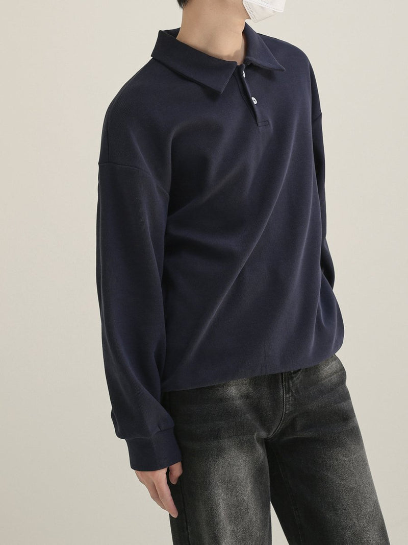 Solid long sleeve polo shirt or2716 - ORUN