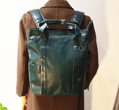 Square leather rucksack or2466 - ORUN