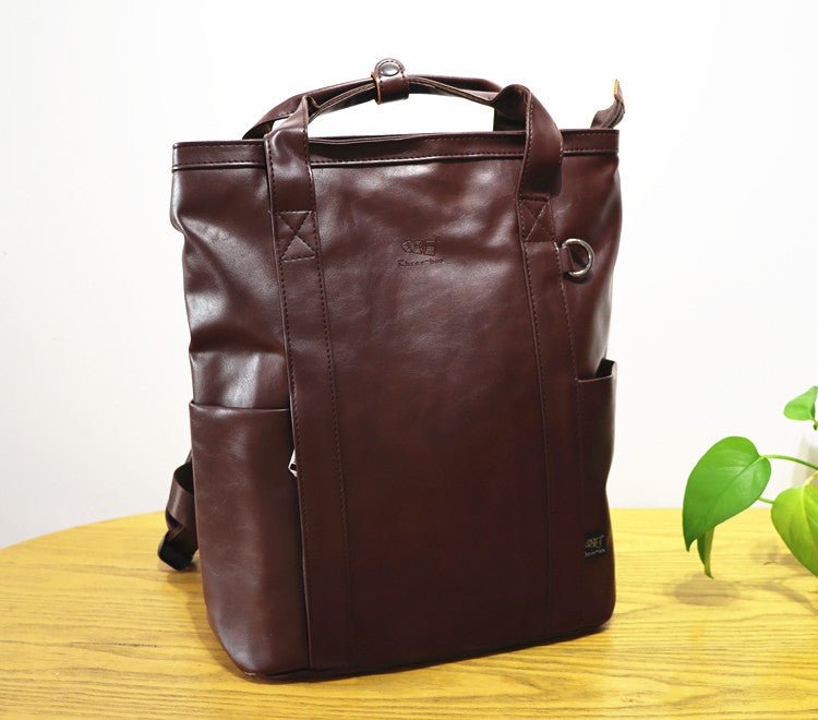 Square leather rucksack or2466 - ORUN