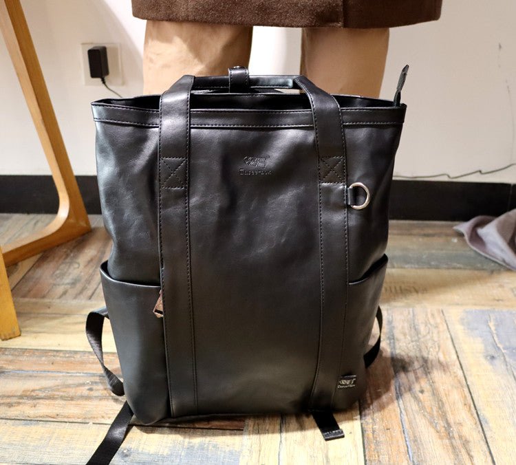 Square leather rucksack or2466 - ORUN