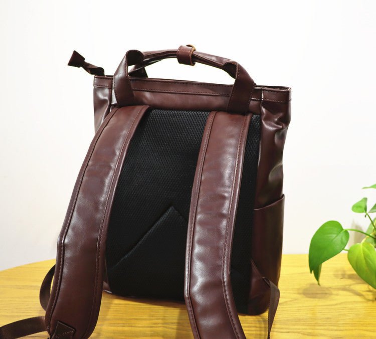 Square leather rucksack or2466 - ORUN