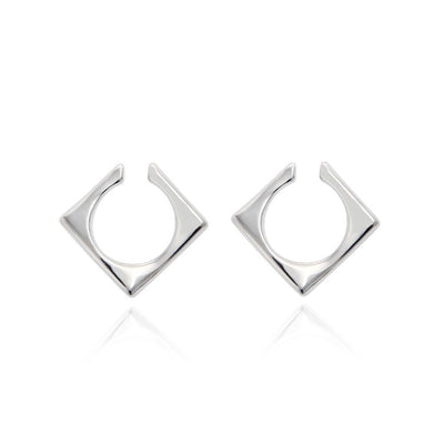 Square titanium earrings or1632 - ORUN