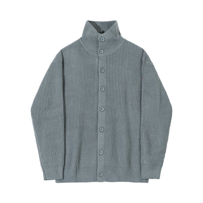 Stand collar knit cardigan or1999 - ORUN