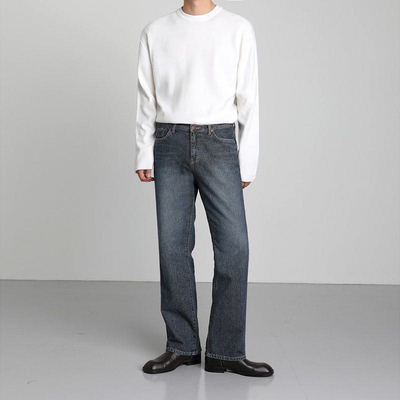 Straight wide denim pants or1285 - ORUN