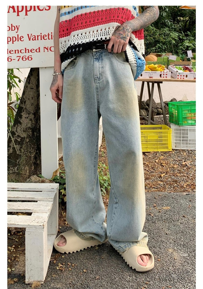 Straight -wide denim pants or1435 - ORUN