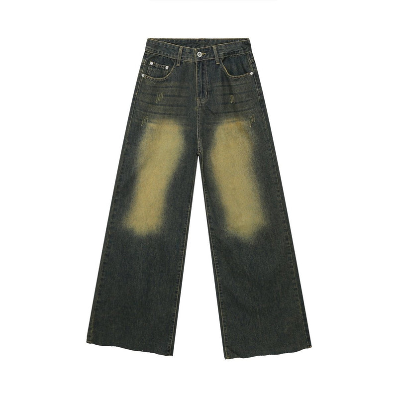 Straight wide denim pants or2469 - ORUN