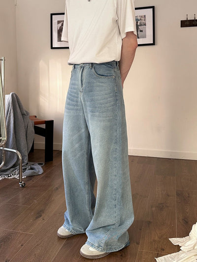 Straight wide denim pants or2531 - ORUN